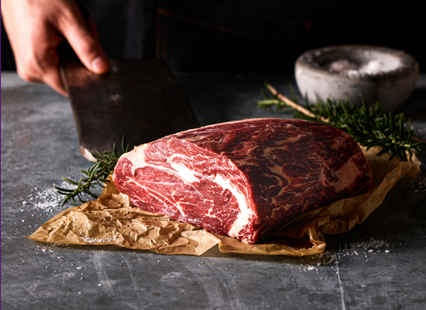 Oakey Black Angus Reserve Grain Fed Rib Fillet - Whole Rib Fillet - $90/kg